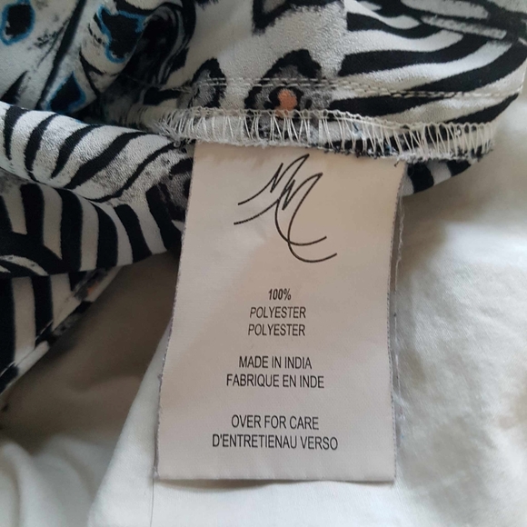 Melissa Mcarthy 7Seven collection asymmetric flowy striped butterfly boho top 1X - Picture 8 of 9